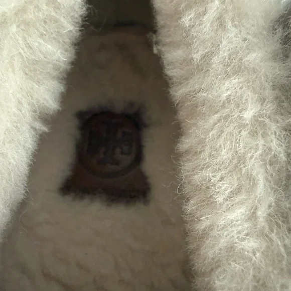 Tory Burch Miller Suede Festival Brown Wool Lined Shoes 6.5 Women’s EUC - Picture 4 of 10